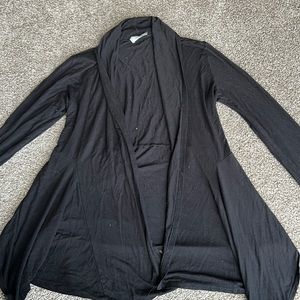 Lightweight black stretchy cardigan. Size medium.